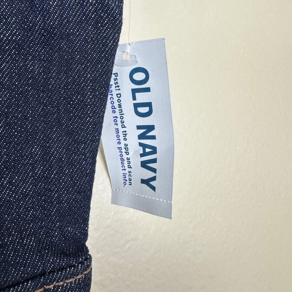 Old Navy Women's M Denim Midi Dress Dark Wash Sleeveless Square Neck Preppy NEW - Picture 9 of 12